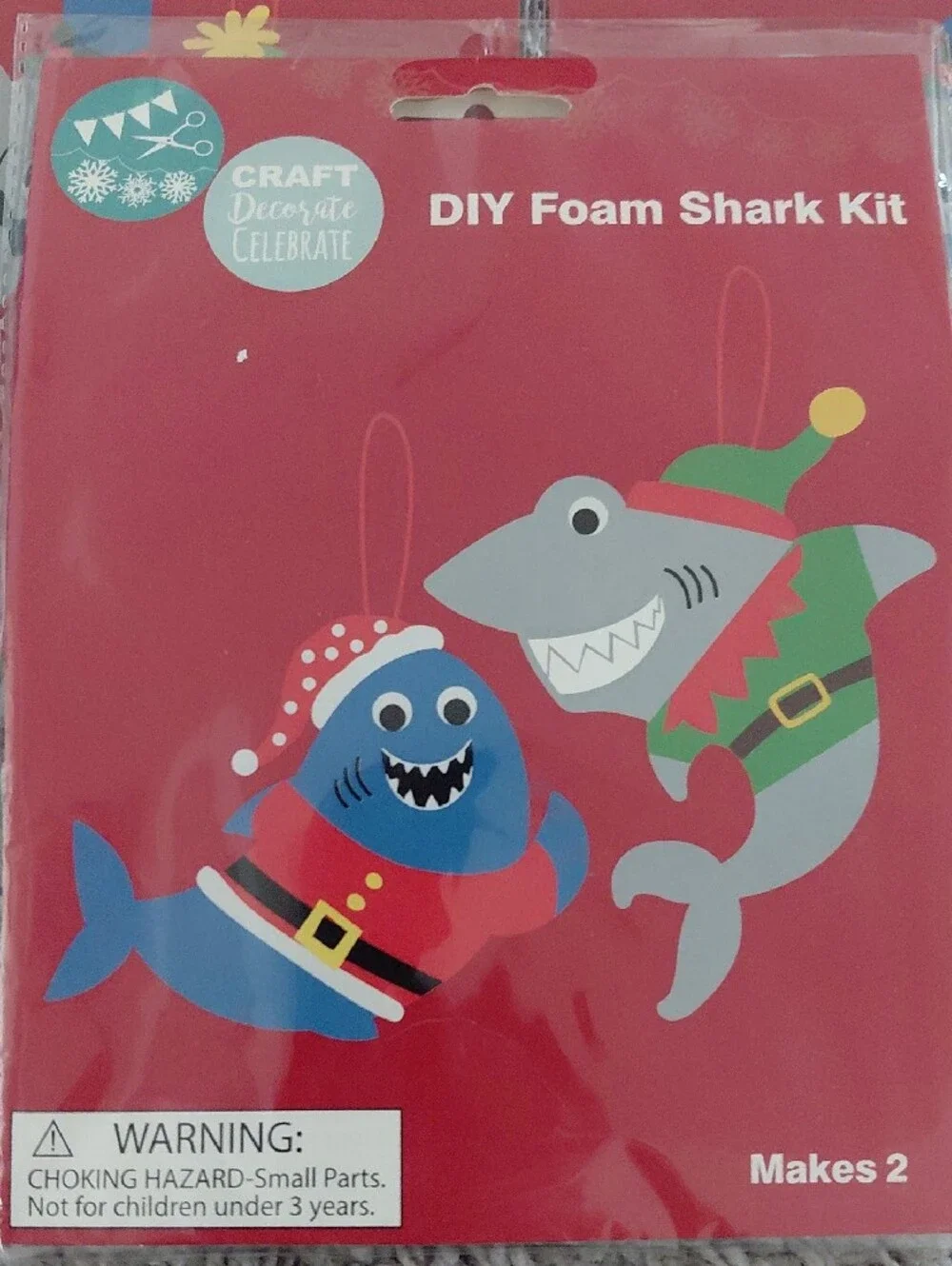 DIY Foam Shark Kit – Red Packaging